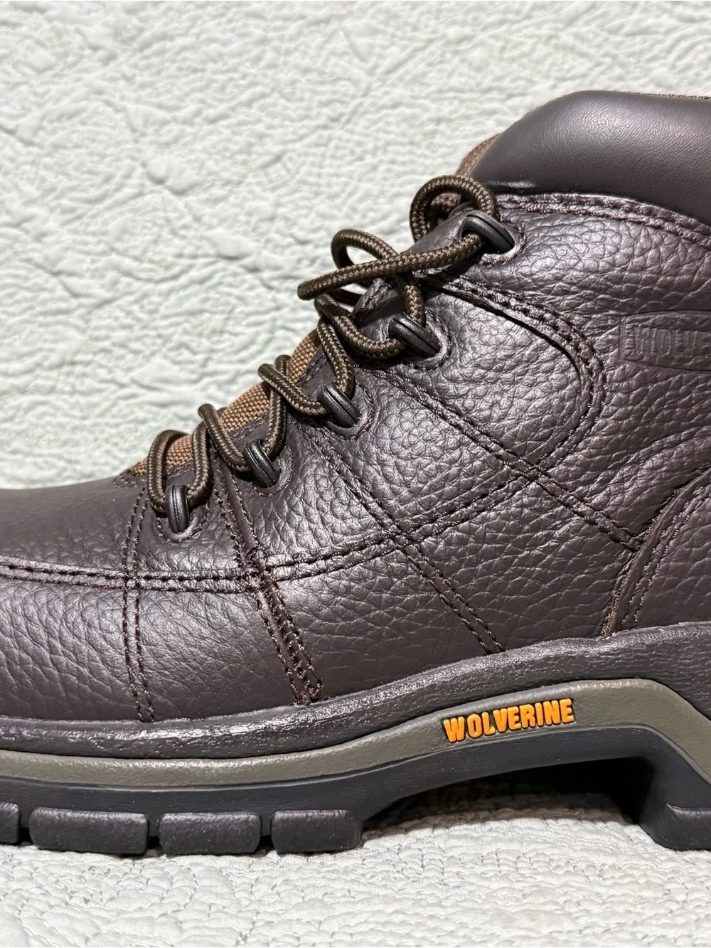 Wolverine Men's Brown Leather Work Boots Size 7 Men’s